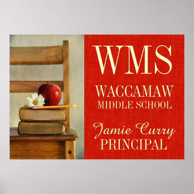 Poster da Escola de Vintage (Frente)