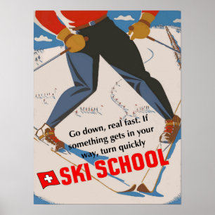 Poster da escola do esqui