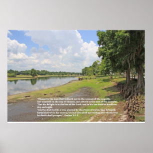 Poster da escritura do salmo 1 (vista horizontal)