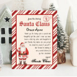 Poster Da escrivaninha do Papai Noel Papais noeis de Vint<br><div class="desc">Traga magia para sua época de Natal com esta carta de Papais noeis,  da mesa de Papais noeis,  totalmente personalizável e editável. Avise ao seu filho que os Papais noeis vão visitar o seu pequeno. Personalize esta carta mágica do telegrama dos Papais noeis.</div>