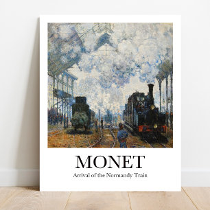 Poster da Estação de Comboio Claude Monet
