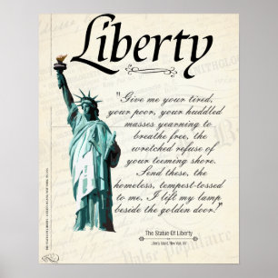 Poster da estátua da liberdade