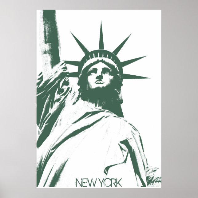 Poster da Estátua da Liberdade em Nova Iorque Impr (Frente)