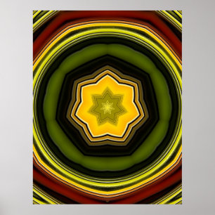 Poster da estrela do rock