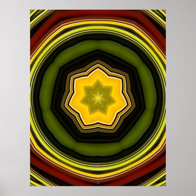 Poster da estrela do rock (Frente)