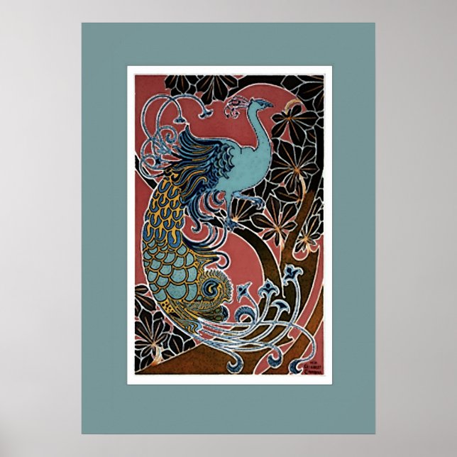 Poster da exposição Vintage Peacock (Frente)