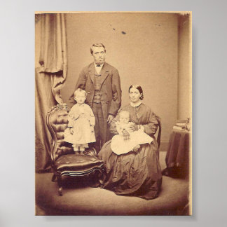 poster da família do século XIX