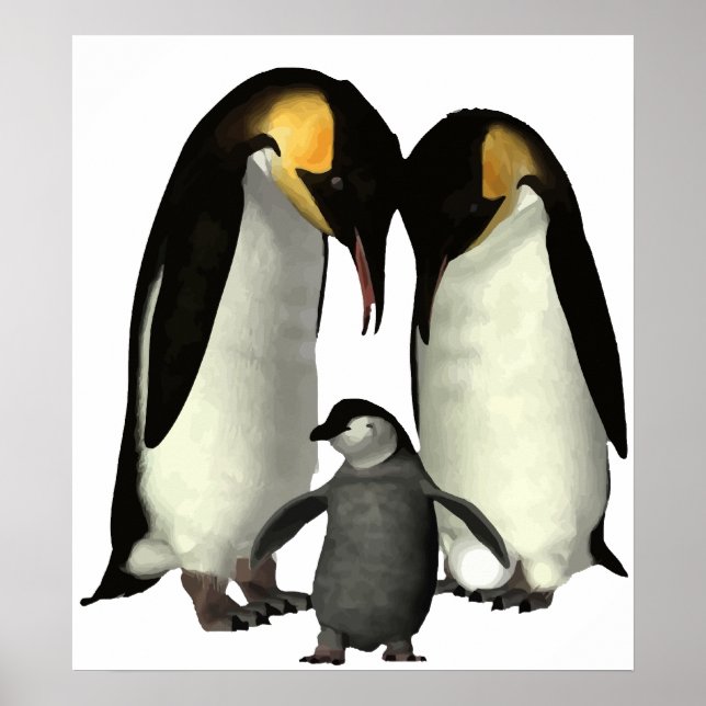 Poster da Família Penguin (Frente)