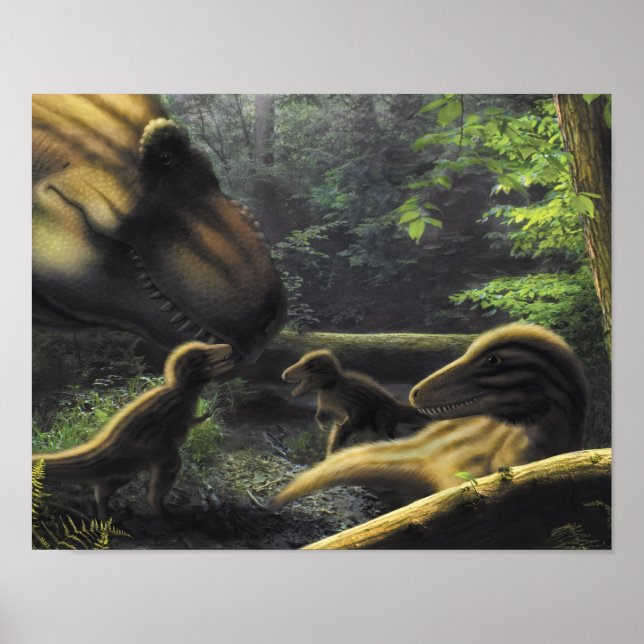 Poster da família T.rex (Frente)