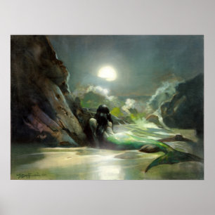 Poster da fantasia do mar da sereia