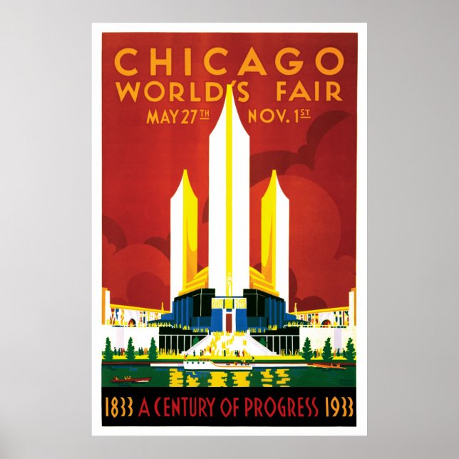 Poster da Feira Mundial de Chicago de 1933 (Frente)