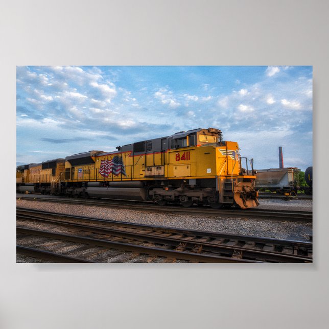 Poster da ferrovia do Pacífico da União (Frente)