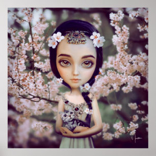 Poster da flor de cerejeira