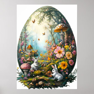 Poster da Floresta de Ovos de Páscoa
