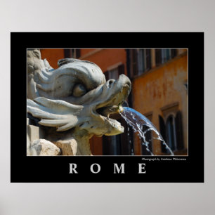 Poster da fonte de Roma