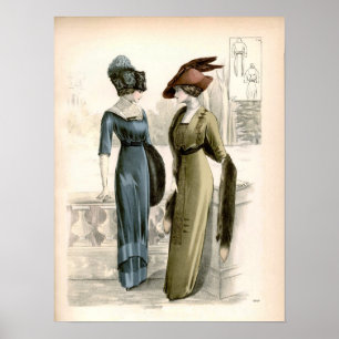 Poster da forma de Edwardian do vintage