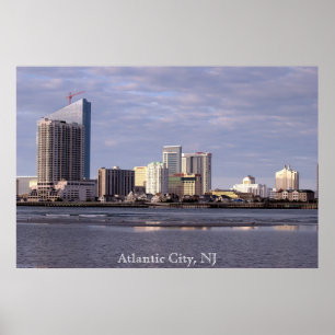 Poster da foto da skyline de Atlantic City