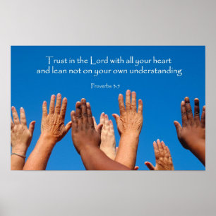 Poster da frase da bíblia