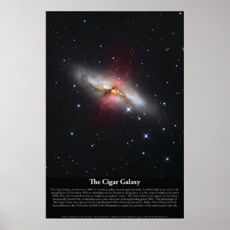 Poster da Galáxia do Cigarro (M82)