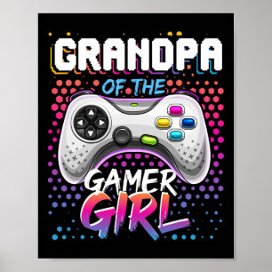 Poster Da Garota Jogadora Que Corresponde Ao Jogo De Víde