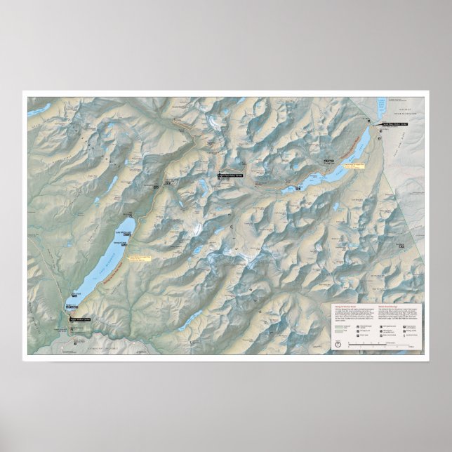 Poster da Glacier Going-to-the-Sun Road (Montana) (Frente)