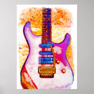 Poster da guitarra elétrica