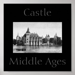 Poster da Idade Média do castelo