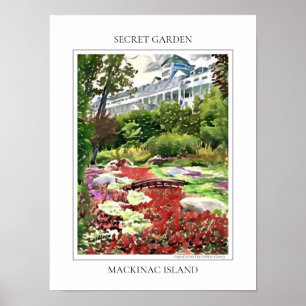 Poster da Ilha Secret Garden Mackinac