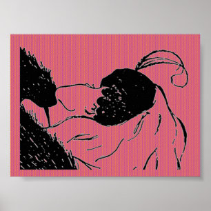 Poster da ilusão dos jovens ou da mulher adulta