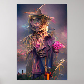 poster da ilustração de fantasia espantalho