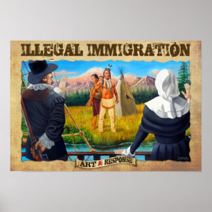 Poster da imigração ilegal