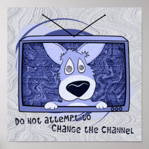 Poster da invasão da televisão do Corgi