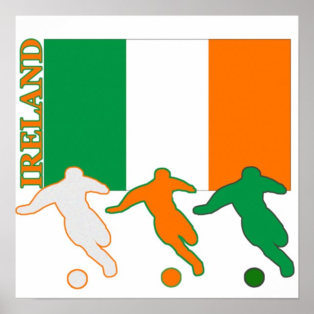 Poster da Irlanda do futebol (Frente)