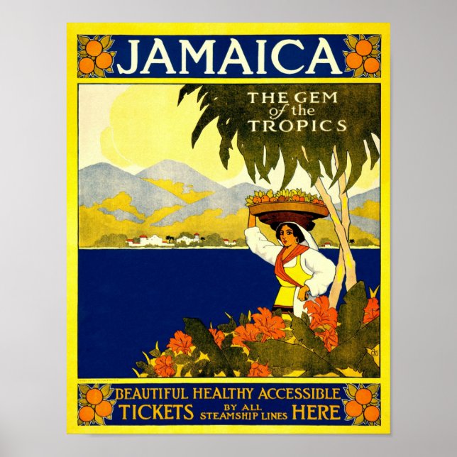 Poster da Jamaica amarela (Frente)