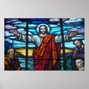 Poster da janela de vitral