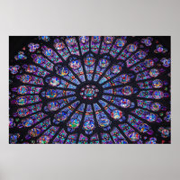Poster da janela do Notre Dame Rosa