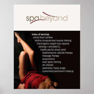 Poster da janela Spa Beyond