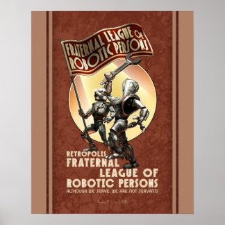 Poster da Liga Fraterna de Robótica (16x20")