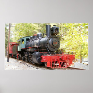 Poster da locomotiva de vapor