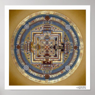 Poster da mandala B de Kalachakra