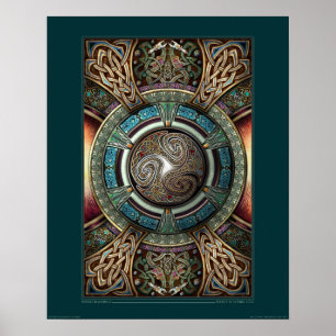 Poster da mandala de Triskelion (16x20")