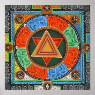 Poster da mandala de Vajrayogini