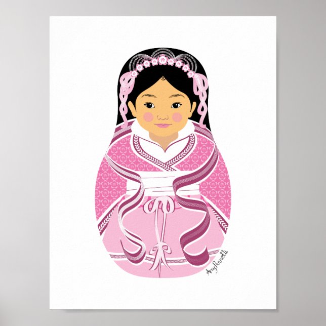 Poster da Matryoshka Chinesa, HanFu (Frente)