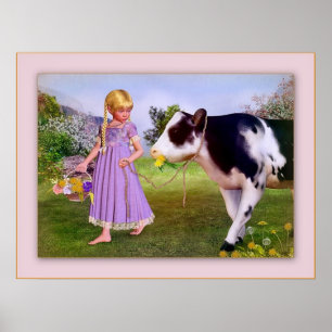 poster da menina da vaca de Heidi de 14,95