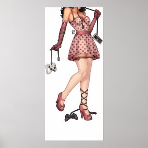Poster da menina do Gamer