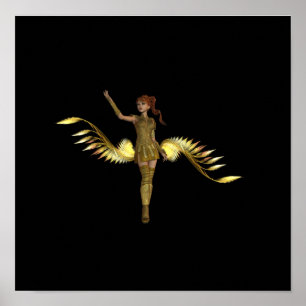 Poster da menina do guerreiro