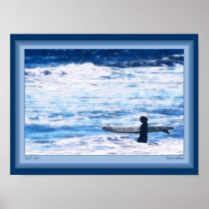 Poster da menina do surfista