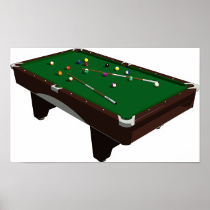 Poster da mesa de bilhar