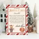 Poster Da mesa de Santa Claus Reindeer Papais noeis<br><div class="desc">Traga magia para sua época de Natal com esta carta de Papais noeis,  da mesa de Papais noeis,  totalmente personalizável e editável. Avise ao seu filho que os Papais noeis vão visitar o seu pequeno. Personalize esta carta mágica do telegrama dos Papais noeis.</div>