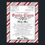 Poster Da mesa do Telegrama Santa Claus Papais noeis<br><div class="desc">Traga magia para sua época de Natal com esta carta de Papais noeis, da mesa de Papais noeis, totalmente personalizável e editável. Avise ao seu filho que os Papais noeis vão visitar o seu pequeno. Personalize esta carta mágica do telegrama dos Papais noeis.</div>